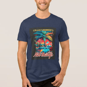 Retro-Camper-Van-Reisezitat Tri-Blend Shirt