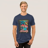 Retro Camper Van Travel Quote Tri-Blend Shirt (Vorderseite voll)