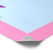 Retro Camper Vintager Wohnwagen schabbychisch Poster (Ecke)