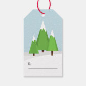 Retro Camper Weihnachten Geschenkanhänger (Rückseite)