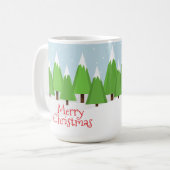 Retro Camper Weihnachten Kaffeetasse (Vorderseite Links)