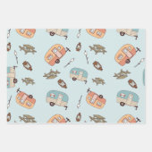 Retro Camper Wrapping Paper Geschenkpapier Set (Vorderseite 3)