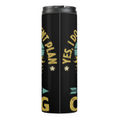 Retro Camper's Night Under Starry Sky Thermosbecher (Rückseite)