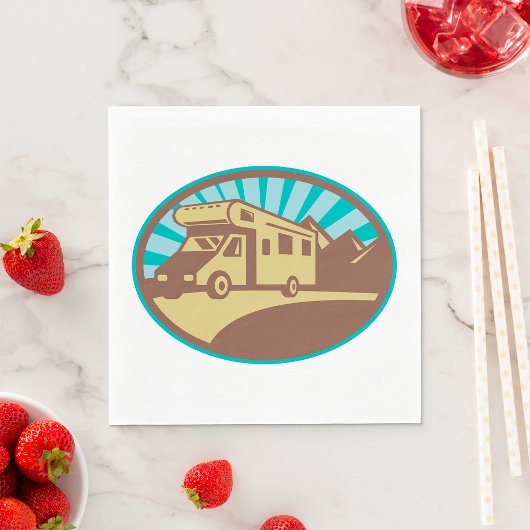 Retro Campervan Serviette