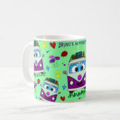 Retro-Campervan-Tasse – Bruno Edition Kaffeetasse (Vorderseite Links)