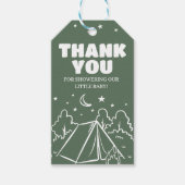 Retro-Camping-Abenteuer beginnt Favor-Tag Geschenkanhänger (Vorderseite)