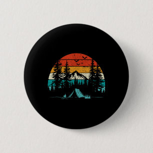 Retro-Camping-Abenteuer Fernweh Natur Outdoor Button