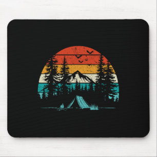 Retro-Camping-Abenteuer Wanderlust Natur Im Freien Mousepad