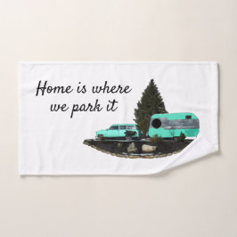 Retro Camping Anhänger Handtuch Handtuch