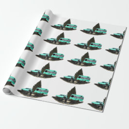 Retro-Camping-Anhänger-Wrapper Geschenkpapier