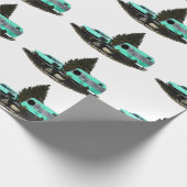 Retro-Camping-Anhänger-Wrapper Geschenkpapier (Ecke)