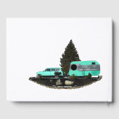 Retro Camping Car Trailer Gästebuch (Rückseite)