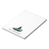 Retro Camping Car Trailer Notepad Notizblock (Rotiert)