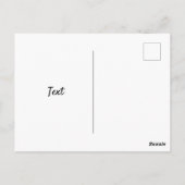 Retro Camping Car Trailer Postkarte (Rückseite)