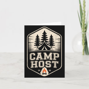 Retro-Camping-Gastgeber-Oma-Reisepersonal-Crew-Reg Karte