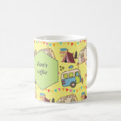 Retro-Camping Kaffeetasse (VorderseiteRechts)