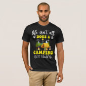 Retro Camping Life ist nicht alle Hunde und Campin T-Shirt (Vorne ganz)