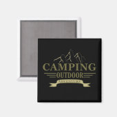 Retro-Camping Magnet (Vorderseite/Rückseite)