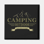 Retro-Camping Magnet (Vorne)