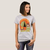 Retro Camping Mama trinkt Tee - Mama Camper (Vorne ganz)