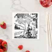 Retro Camping Paper Napkin Serviette (Beispiel)