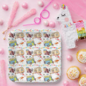 Retro-Camping Pappteller (Party)