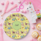 Retro-Camping Pappteller (Party)