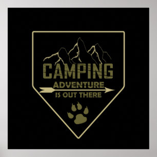 Retro-Camping Poster