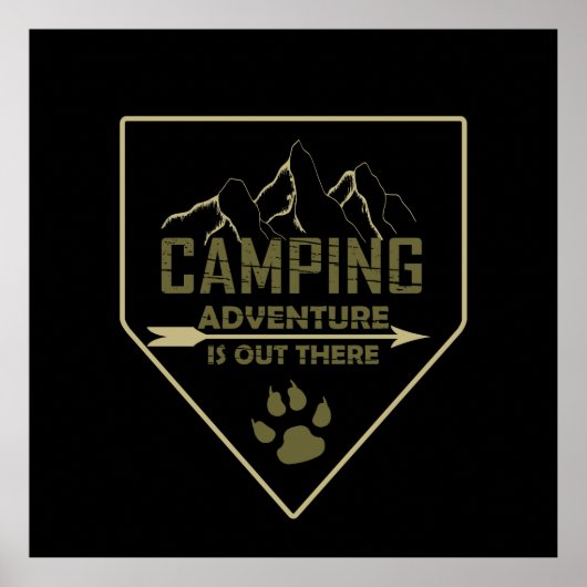 Retro-Camping Poster (Vorne)