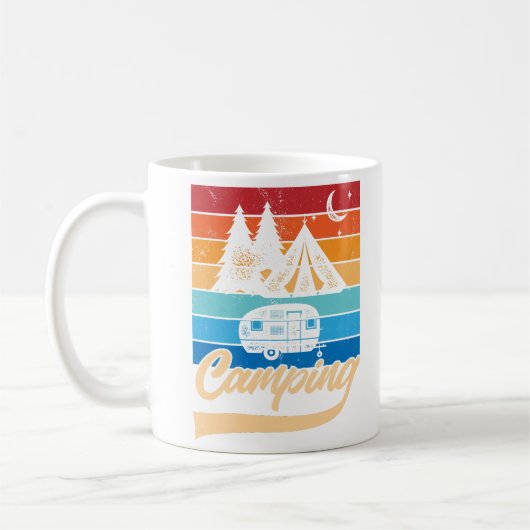 Retro-Camping-Stimmung Kaffeetasse (Links)
