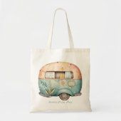 Retro Camping Thema Niedlich Camper Tragetasche (Vorne)