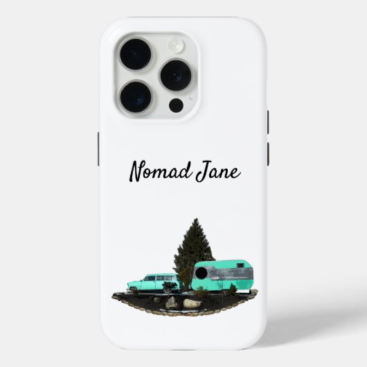 Retro Camping Trailer Handy Fall Case-Mate iPhone Hülle (Rückseite)