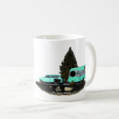 Retro Camping Trailer Nomad Kaffee Tasse (VorderseiteRechts)