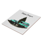 Retro Camping Trailer Nomad Keramik Tile Fliese (Seite)