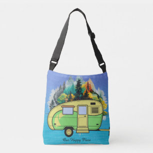 Retro-Camping. Unsere Tasche des glücklichen Ortes