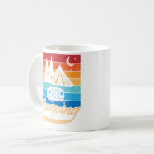 Retro Camping Vibes Kaffeetasse (Vorderseite Links)