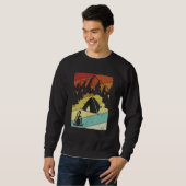 Retro Campingplatz Zelte Glamping Camping 2 Sweatshirt (Vorne ganz)