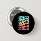 Retro-Campingplatzleiter Familien-Campingplatz Som Button (Vorne & Hinten)