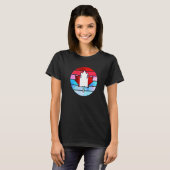Retro Canada Maple Leaf Happy Canada Day T-Shirt (Vorne ganz)