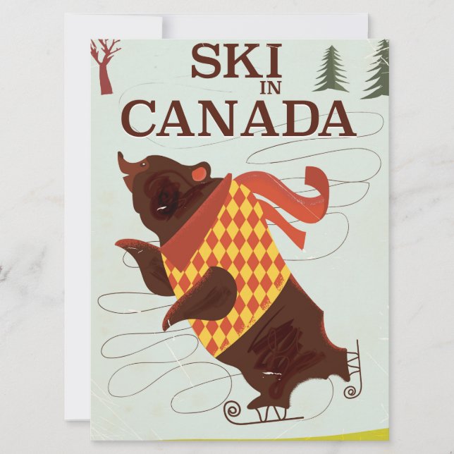Retro Canadian Reiseplakat (Vorderseite)