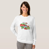 Retro Candy Cane Lanes Bowling Elf T-Shirt (Vorne ganz)