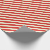Retro Candy Cane Stripes Gift Geschenkpapier (Ecke)