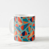 Retro Candy Corn Bold Mid-Century Modern Kaffeetasse (Vorderseite Links)