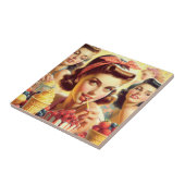 Retro Candy Girls Fliese (Seite)