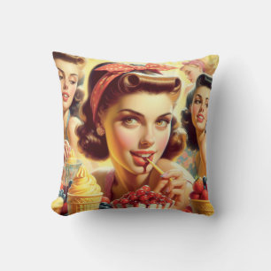 Retro Candy Girls Kissen