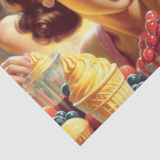 Retro Candy Girls Seidenpapier (Ausschnitt)