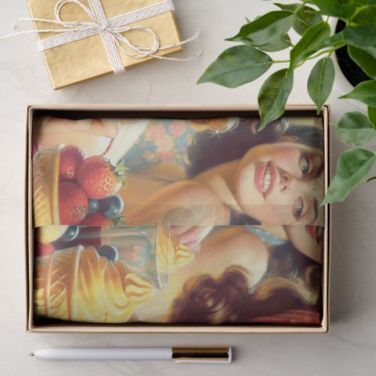 Retro Candy Girls Seidenpapier (Geschenk)