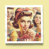 Retro Candy Girls Serviette