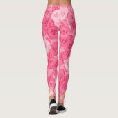 Retro Candy Hearts Nachrichten Valentinstag Muster Leggings (Rückseite)