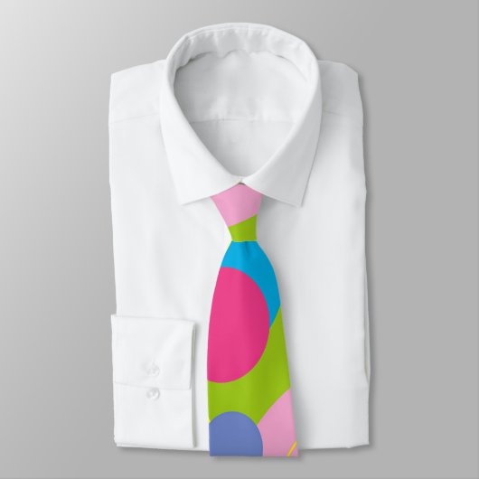 Retro Candy Pink Tie Krawatte (Gebunden)